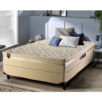 Conjugado Casal Dener D28 Ortopédico 138x188x53 Bege - King House