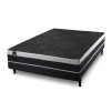 Conjugado Casal Dallas D28 Ortopédico 138x188x56 Preto - King House