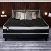 Conjugado Casal Dallas D28 Ortopédico 138x188x56 Preto - King House
