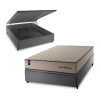 Conjunto Box Baú San Diego Bege 138x188x74 Espuma D33