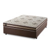 Conjunto Cama Box Espuma Chicago Marrom Viúva 128x188x57