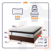 Conjunto Cama Box Espuma San Diego Branco King 193x203x67