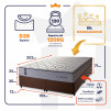 Conjunto Cama Box Magnético King Soft Relax Bege 193x203x63