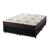 Conjunto Cama Box Molas Ensacadas Allura Marrom Queen 158x198x58
