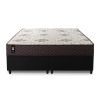 Conjunto Cama Box Molas Ensacadas Allura Marrom Queen 158x198x58