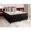Conjunto Cama Box Molas Ensacadas Allura Marrom Queen 158x198x58
