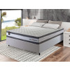 Conjunto Cama Box Molas Ensacadas Alpine Cinza Casal 138x188x65