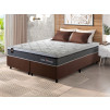 Conjunto Cama Box Molas Ensacadas Benton Cinza King 193x203x71