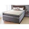 Conjunto Cama Box Molas Ensacadas Preston Cinza King 193x203x71