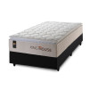 Conjunto Cama Box Molas Ensacadas Roma Bege Solteiro 96x203x71