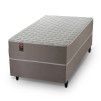 Conjunto Cama Box Solteiro Alpha Special 88x188x60 Bege Molas ensacadas - Hellen