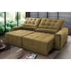 Sofá Retrátil/Reclinável Alaska Suede Velut c/ Molas no Assento - King House