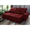 Sofá Retrátil/Reclinável Alaska Suede Velut c/ Molas no Assento - King House