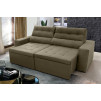 Sofá Retrátil Reclinável Arizona Suede Velut Molas no Assento - King House