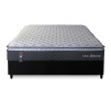 Conjunto Cama Box Casal Dakota Preto 138x188x57 Espuma D33