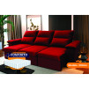 Sofá Retrátil Reclinável Paris Suede Velut Molas Ensacadas - King House