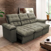 Sofá Retrátil Reclinável Atenas 2,30m Suede Molas no Assento - King House