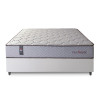 Conjunto Cama Box Magnético Casal Soft Relax Bege 138x188x63