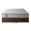 Conjunto Cama Box Magnético Queen Soft Relax Bege 158x198x63
