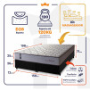 Conjunto Cama Box Magnético Queen Soft Relax Bege 158x198x63