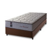 Conjunto Cama Box Magnético Solteiro Soft Relax Bege 96x203x63