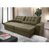 Sofá Retrátil/Reclinável Zurique Suede Velut c/ Molas no Assento - King House