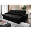 Sofá Retrátil/Reclinável Zurique Suede Velut c/ Molas no Assento - King House