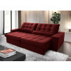 Sofá Retrátil/Reclinável Zurique Suede Velut c/ Molas no Assento - King House