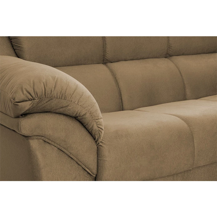 Conjunto Sofá Windsor Velut Bege 3 e 2 Lugares 2,04m e 1,59m - King House