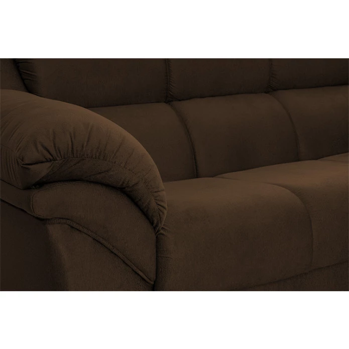 Conjunto Sofá Windsor Velut Marrom 3 e 2 Lugares 2,04m e 1,59m - King House