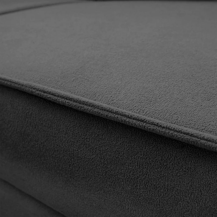 Sofá Living Malibu 2,30m Grafite Bouclê - King House