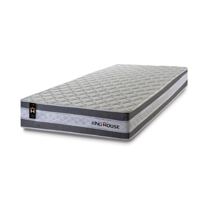 Colchão Molas Ensacadas Alpine Cinza Solteiro 88x188x27