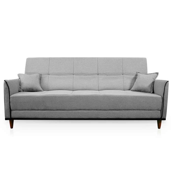  Sofá Cama Sérvia 2,00m Bege Bouclê - King House