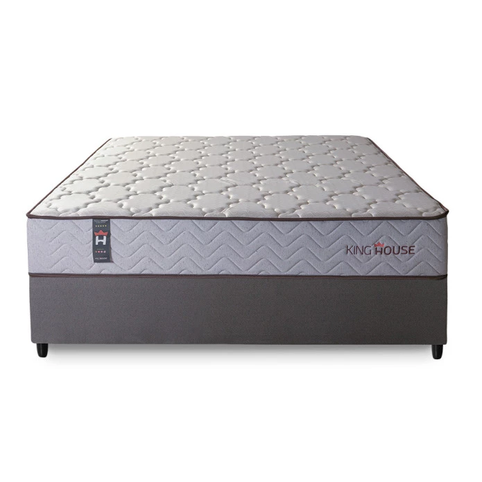 Conjunto Cama Box Magnético Casal Soft Relax Bege 138x188x63