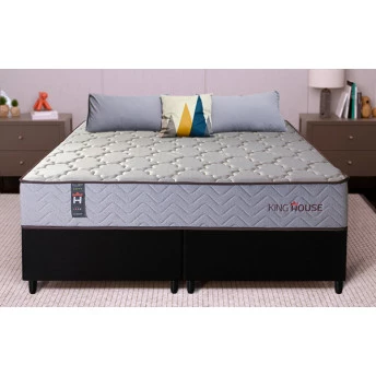 Conjunto Cama Box Magnético King Soft Relax Bege 193x203x63