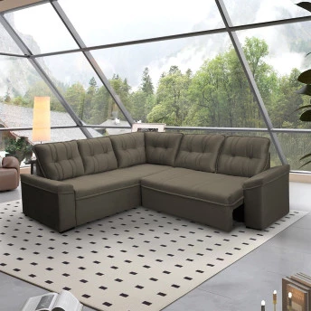 Sofá Canto London Suede Velut - King House