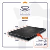 Colchão Casal Espuma D20 Charlotte 138x188x12 Preto