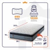 Colchão Espuma D33 Chicago Solteiro 96x203x19 Cinza
