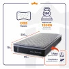 Colchão Espuma D33 Dakota Solteiro 96x203x19 Cinza