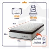 Colchão Espuma D33 San Diego Solteiro 96x203x29 Branco