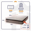 Colchão Espuma D45 Atlanta King 193x203x24 Bege
