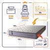 Colchão Magnético Queen Soft Relax Bege 158x198x25