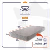 Colchão Solteiro Espuma D20 Valentine 88x188x12 Branco