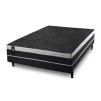 Conjugado Casal Dallas D28 Ortopédico 138x188x56 Preto - King House