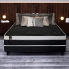 Conjugado Casal Dallas D28 Ortopédico 138x188x56 Preto - King House