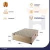 Conjugado Casal Dener D28 Ortopédico 138x188x53 Bege - King House