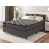 Conjugado Mônaco Casal Molas Ensacadas 138x188x57 Cinza