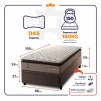 Conjunto Box Baú Atlanta Bege 88x188x69 Espuma D45