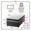 Conjunto Box Baú Chicago Cinza 96x203x64 Espuma D33