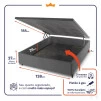 Conjunto Box Baú Miami Cinza 138x188x69 Espuma D33
